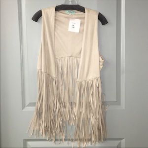 Adorable fringe vest
